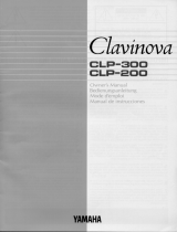Yamaha CLP-300 Owner's manual