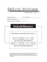 DeLuxe Stitcher StitchMaster SM-A25 Operation And Maintenance