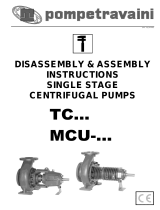 Pompetravaini MCU-OD 25/160 Disassembly & Assembly Instructions