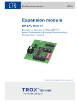 Trox Technik EM-BAC-MOD-01 Configuration manual