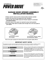 Chamberlain Power Drive PD610DM Assembly & Installation Manual