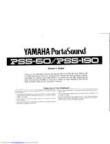 Yamaha PortaSound PSS-190 Owner's manual