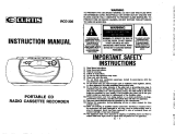 Curtis RCD335 Owner's manual
