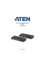 ATEN USB DVI Dual View Cat 5 KVM Extender (1024 x 768@60m) User manual