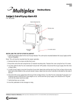 MULTIPLEX Out of Syrup Alarm Installation guide