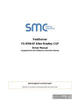 FieldServer Allen Bradley CSP (TCP/IP) 8704-07 Owner's manual
