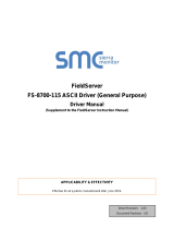 FieldServer ASCII General Purpose 8700-115 Owner's manual