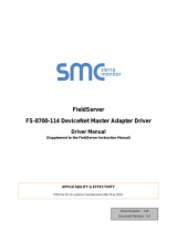 FieldServer DeviceNet Master 8700-114 Owner's manual