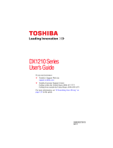 Toshiba DX1210-ST4N22 User guide