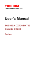 Toshiba DX730 (PQQ11C-01L006) User manual