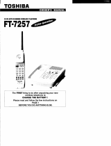 Toshiba FT-7257 Owner's manual