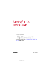 Toshiba 1105 User guide