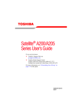 Toshiba A205-S6808 User guide