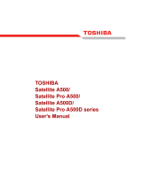 Toshiba A500 (PSAR3C-02J008) User guide