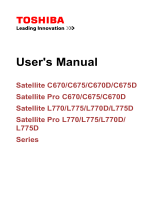 Toshiba C670 (PSC3UC-006001) User manual