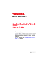 Toshiba E45T-B4300 User guide