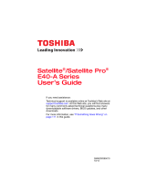 Toshiba E45t-A4100 User guide