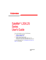 Toshiba L20-S310TD User manual