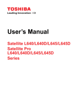 Toshiba L640 (PSK0GC-02V001) User manual