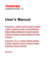 Toshiba L840 (PSKF6C-080008) User guide