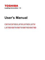 Toshiba C850 (PSKC9C-00X00P) User manual
