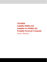 Toshiba Satellite Pro M300/L310 User manual