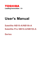 Toshiba NB10-A (PU141C-01F020) User manual