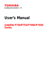 Toshiba P750 User manual