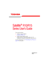 Toshiba R15-S8222 User manual