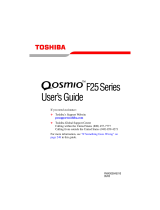 Toshiba F25-AV205 User guide
