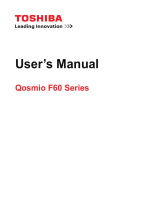 Toshiba F60 (PQF65C-06702D) User manual