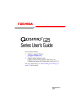 Toshiba G25-AV513 User guide