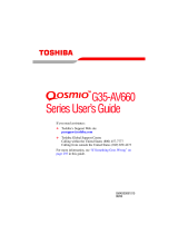Toshiba G35-AV660 User manual