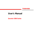 Toshiba X300 (PQX31C-01G022) User guide