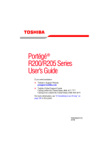 Toshiba R200-S2032 User guide