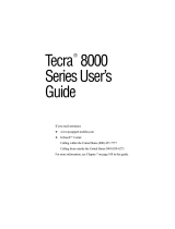 Toshiba 8000 User guide