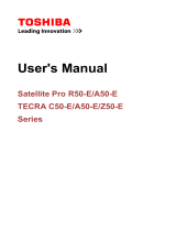 Toshiba A50-E (PT593U-02W003) User guide