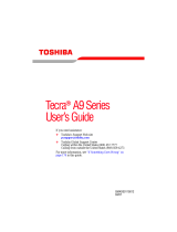 Toshiba A9-ST9001 User guide