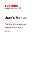 Toshiba W50-A (PT640C-0FY05M) User manual