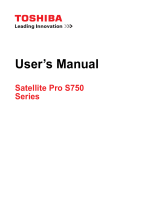 Toshiba S750 Series User manual