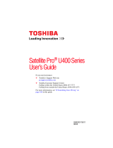 Toshiba U400-SP2804 User guide