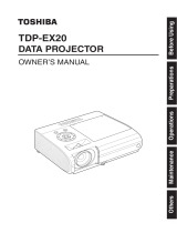Toshiba TDP-EX20U User manual