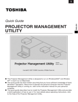 Toshiba TDP-TW300U User guide