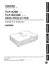 Toshiba TLP-X200U User manual