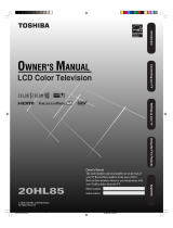 Toshiba 20HL85 User manual