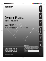 Toshiba 30HF84 User manual