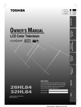 Toshiba 26HL84 User manual