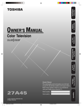 Toshiba 27A45 User manual
