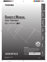 Toshiba 30HF83 User manual