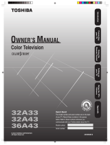 Toshiba 32A33 User manual